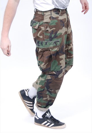 VINTAGE CAMO CAMOUFLAGE TROUSERS