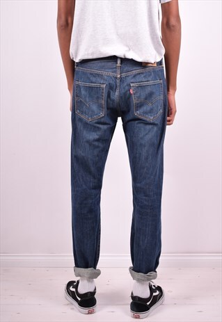 LEVI'S 501 MENS VINTAGE JEANS W33 L31 BLUE 90'S