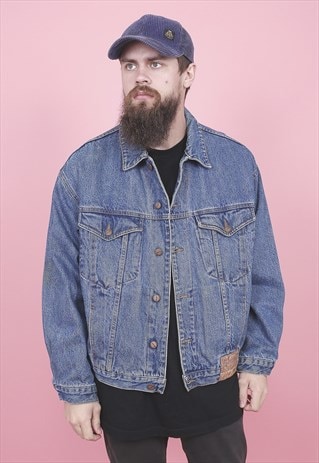VINTAGE LINED WRANGLED DENIM JACKET /R7171