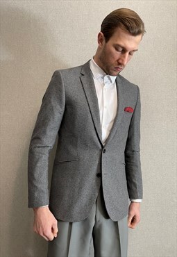 Mens wool suit blazer Tailored Originals slim fit size 52