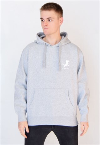 GREY TI AMO REX (WHITE) HOODIE
