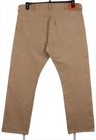 Levi's 90's 501 Denim Regular Fit Jeans / Pants 40 Beige Cre