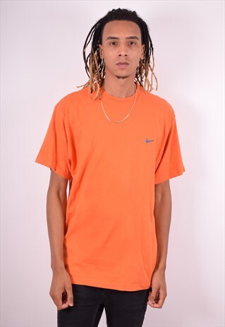 NIKE MENS VINTAGE T-SHIRT TOP XXL ORANGE 90S