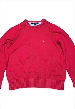 vintage mens Tommy Hilfiger red jumper