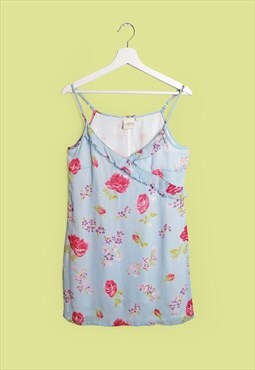 Y2K BON'A PART Cottage Core Style Summer Slip Dress Flowers 