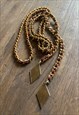70'S LADIES VINTAGE GOLD METAL CHAIN BELT 