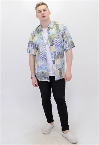 VINTAGE PATTERN FESTIVAL SHIRT