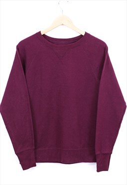 Vintage Champion Sweatshirt Purple With Sleeve Logo 90s