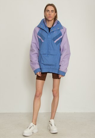 VINTAGE BLUE PURPLE PUMA JUMPER JACKET