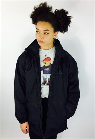 ADIDAS BLACK PUFFER COAT