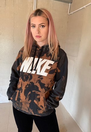 VINTAGE NIKE ACID WASH TIE DYE HOODIE