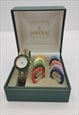 VINTAGE GUCCI WATCH 11/12.2, GOLD PLATED, INTERCHANGEABLE