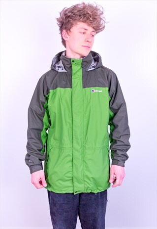 VINTAGE BERGHAUS JACKET AQ2 GREEN LARGE