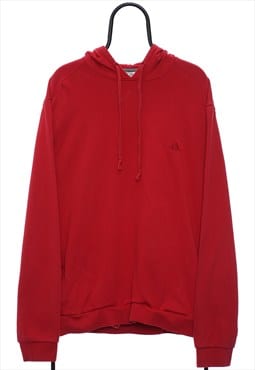 Vintage Adidas Logo Red Hoodie Womens