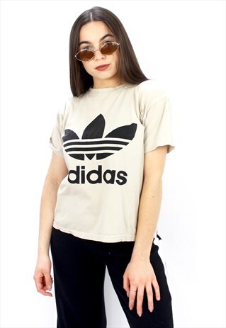 90'S RETRO BEIGE & BLACK T-SHIRT