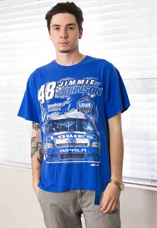 VINTAGE NASCAR T-SHIRT LOGO 90S XL 8.4