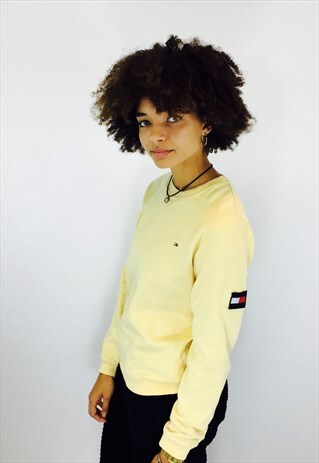 TOMMY HILFIGER YELLOW SWEATSHIRT