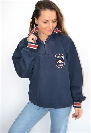 90'S KAPPA 1/4 ZIP VINTAGE SWEATSHIRT/JUMPER