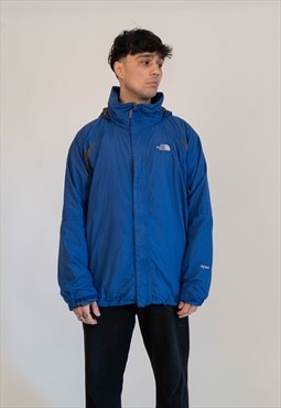 Unisex Vintage The North Face Blue & Grey Rain Coat