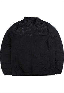 Vintage  Nautica Puffer Jacket Camo Full Zip Up Black Medium