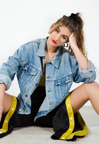 VINTAGE 80S LEVIS TRUCKER "LIGHT-WASH" DENIM JACKET / 7500