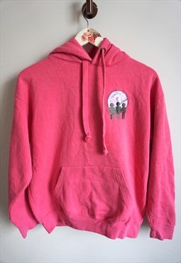 Vintage Pink Hoodie Sweatshirt Windbreaker Tracksuit Jacket