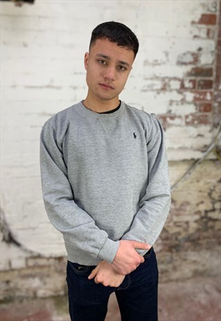 VINTAGE RALPH LAUREN CREWNECK SWEATSHIRT - GREY
