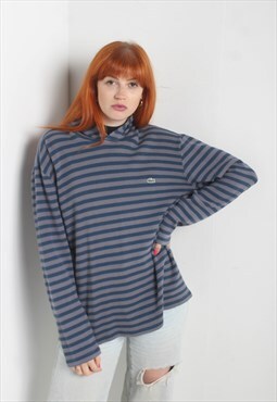 Vintage Lacoste Striped Sweatshirt Hoodie Multi