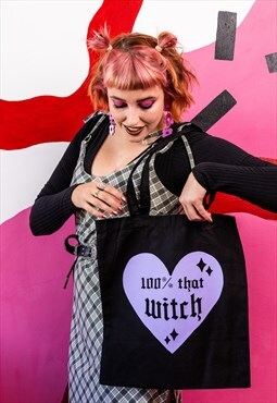 100 Percent That Witch Black Tote Bag