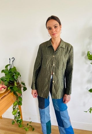 EMBOSSED WAFFLE BLAZER
