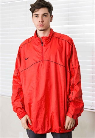 VINTAGE NIKE 1/4 ZIPWINDBREAKER JACKET LOGO 90S XXXL 13.2
