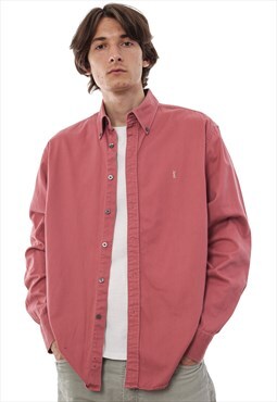Vintage Yves Saint Laurent Shirt 90s Pink YSL