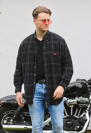 RALPH LAUREN USA TILDEN BLACK WATCH TARTAN PLAID SHIRT