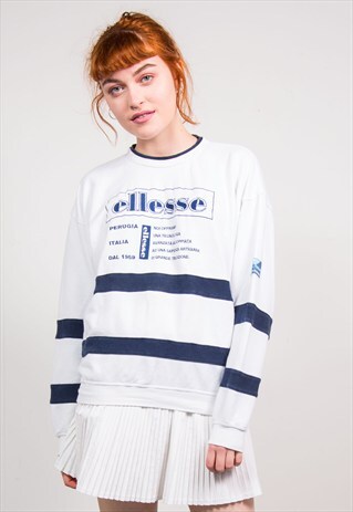 90'S VINTAGE ELLESSE ITALIA SPORTS SWEATSHIRT JUMPER