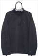 Vintage Nike Black Quarter Zip Sweatshirt  Mens