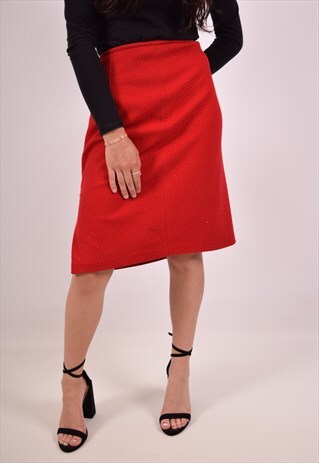 VINTAGE CALVIN KLEIN SKIRT RED