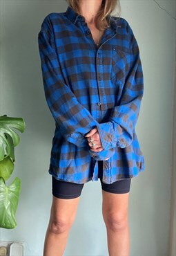 Vintage Checked Flannel Shirt