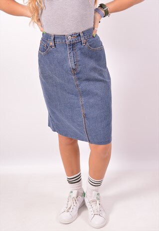 levi denim skirt vintage