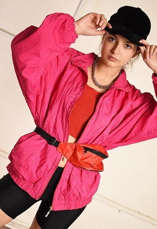 90'S RETRO ATHLEISURE FESTIVAL GARM SHELL BOMBER JACKET