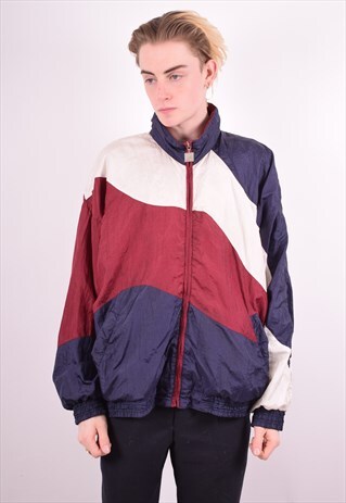 MENS VINTAGE TRACKSUIT TOP JACKET XL MULTI 90S