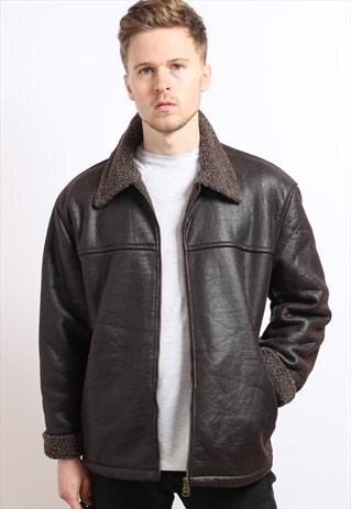 VINTAGE LEATHER AVIATOR JACKET