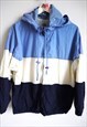 VINTAGE WINDBREAKER JACKET TRACKSUIT BLUE ACTIVEWEAR