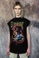Hip-hop sleeveless t-shirt Tupac rapper tank top surfer vest