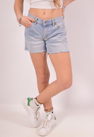 VINTAGE DIESEL DENIM SHORTS BLUE