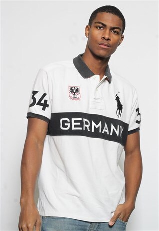VINTAGE POLO RALPH LAUREN POLO SHIRT WHITE