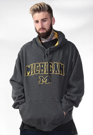 VINTAGE MICHIGAN ATHLETICS HOODIE