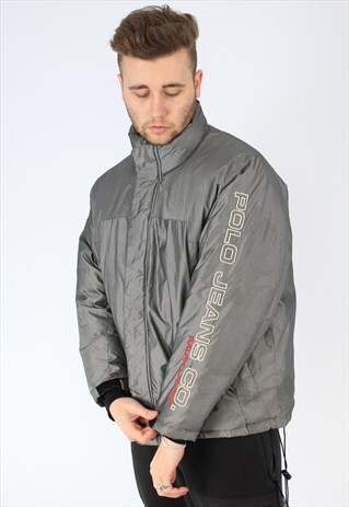 RALPH LAUREN POLO JEANS SPELLOUT SKI PUFFER JACKET