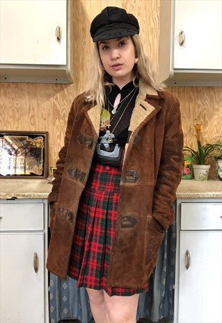 VINTAGE 70S REAL SUEDE LAMMY COAT