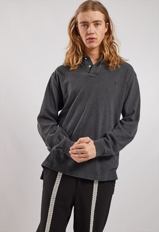 VINTAGE RALPH LAUREN LONG SLEEVE POLO TOP