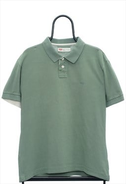 Vintage Levis Green Polo Shirt Mens